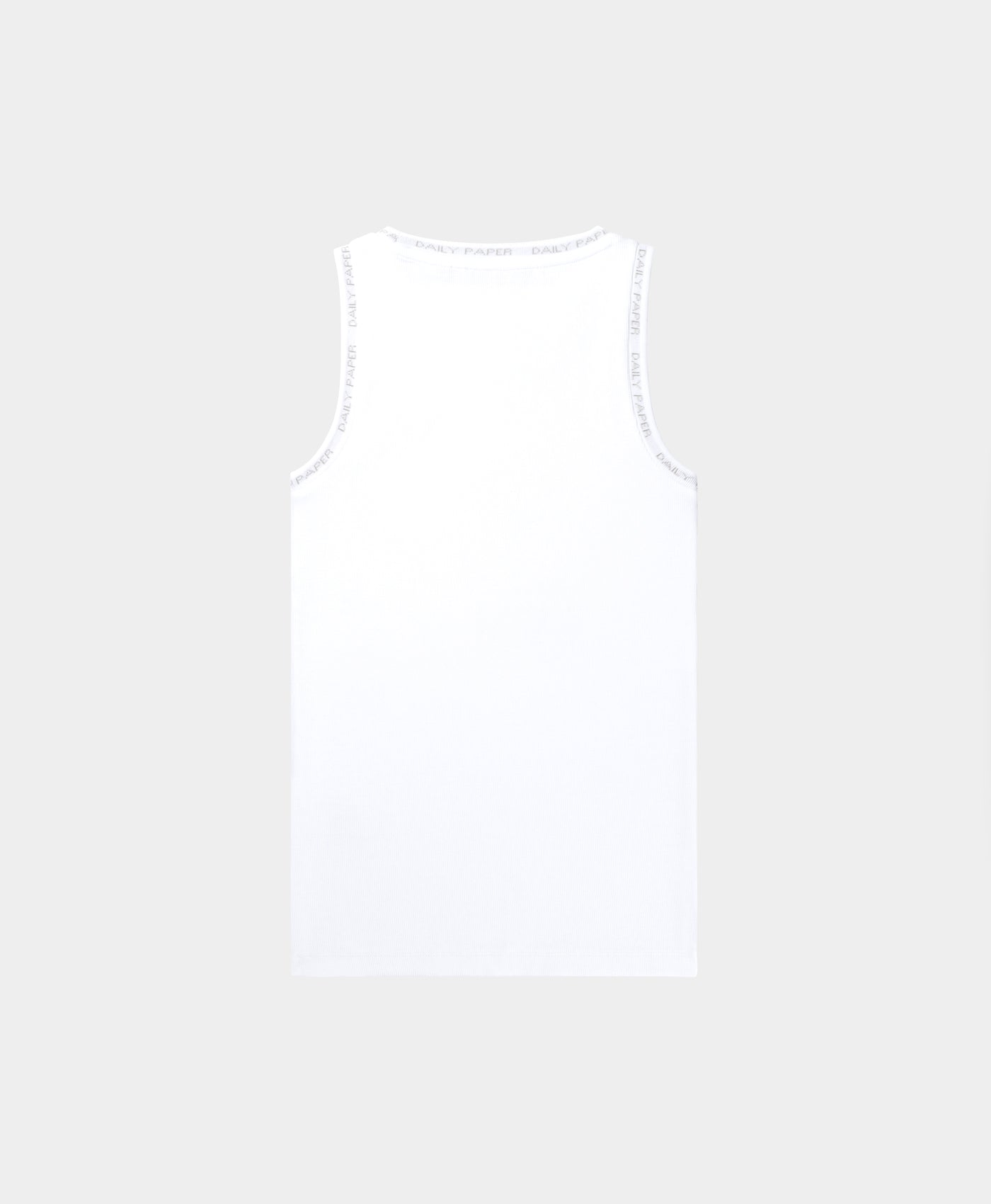 White Erib Tank Top Mens