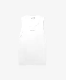 White Logotype Tank Top