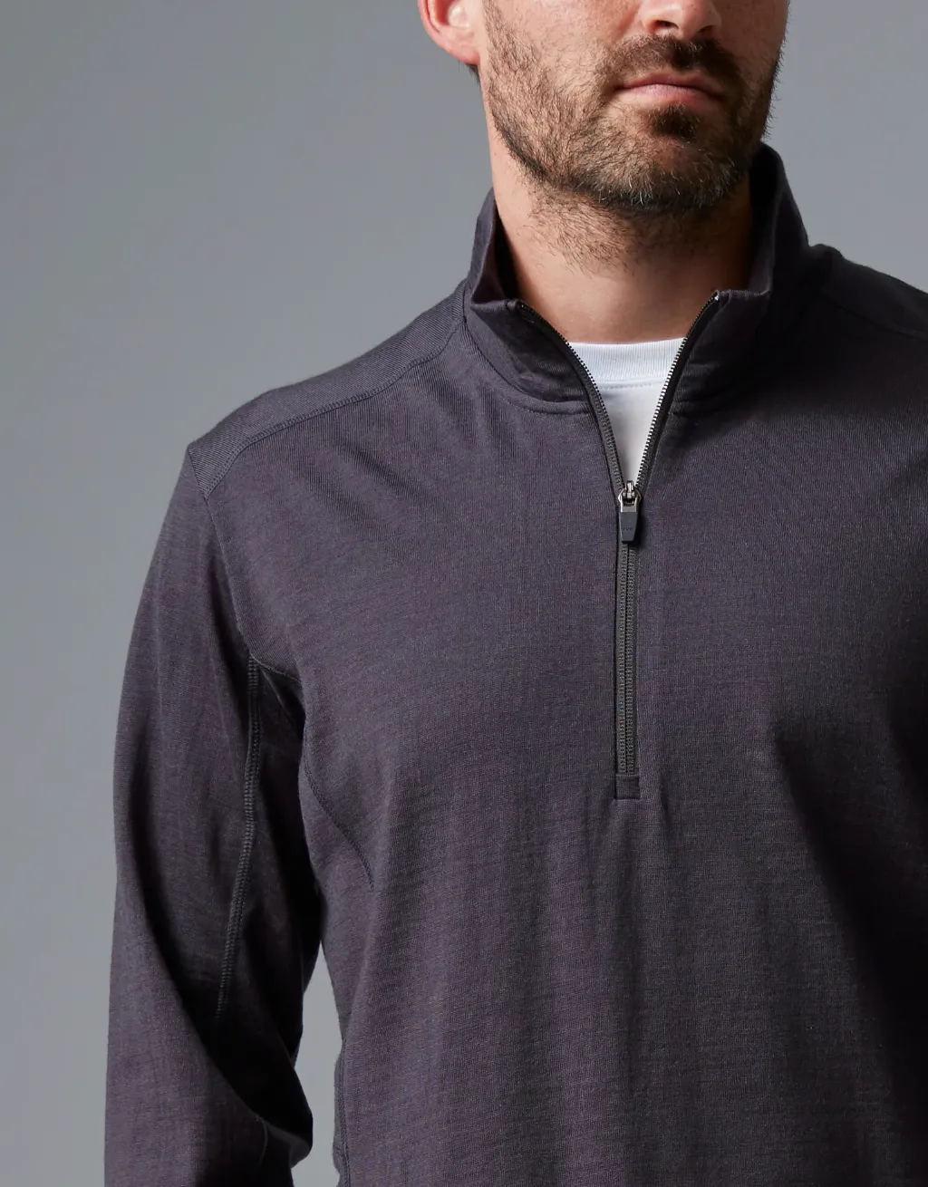 Wild South - 280 Merino Qrtr Zip Charcoal