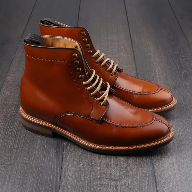 Yanko NST shell cordovan cognac boot UK9 / EU43 - Seconds